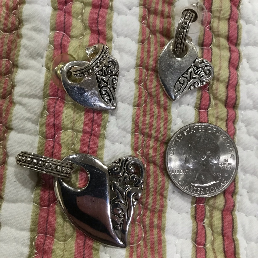 Brighton Heart Earrings & Pendant
